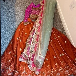 Lehenga Choli Set- Pakistani Indian Designer